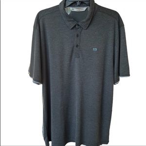 TRAVIS MATHEW GOLF POLO HEATHER GREY SIZE XL